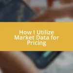How I Utilize Market Data for Pricing